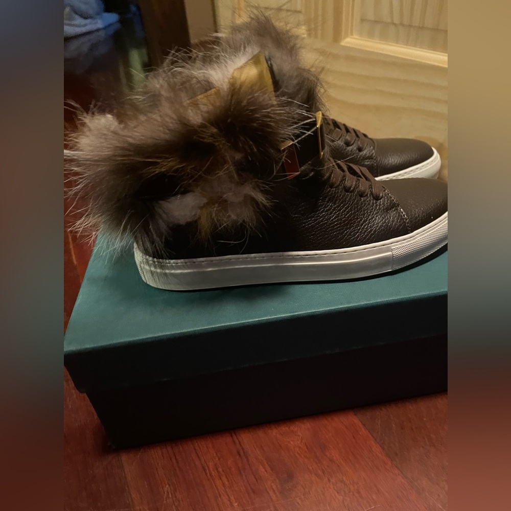 Buscemi Alce Rabbit Fur Sneaker - Picture 2 of 6